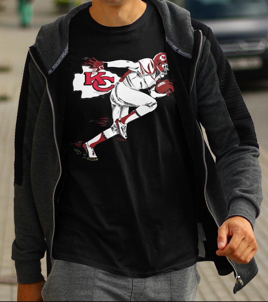 Kansas City Chiefs KC Football Player Action T-Shirt