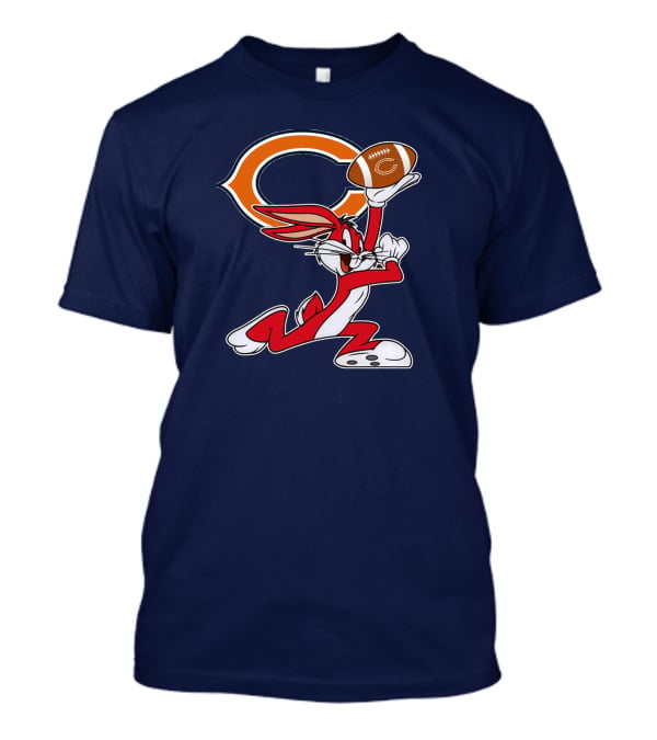 Chicago Bears Bugs Bunny Chiefs Football T-Shirt