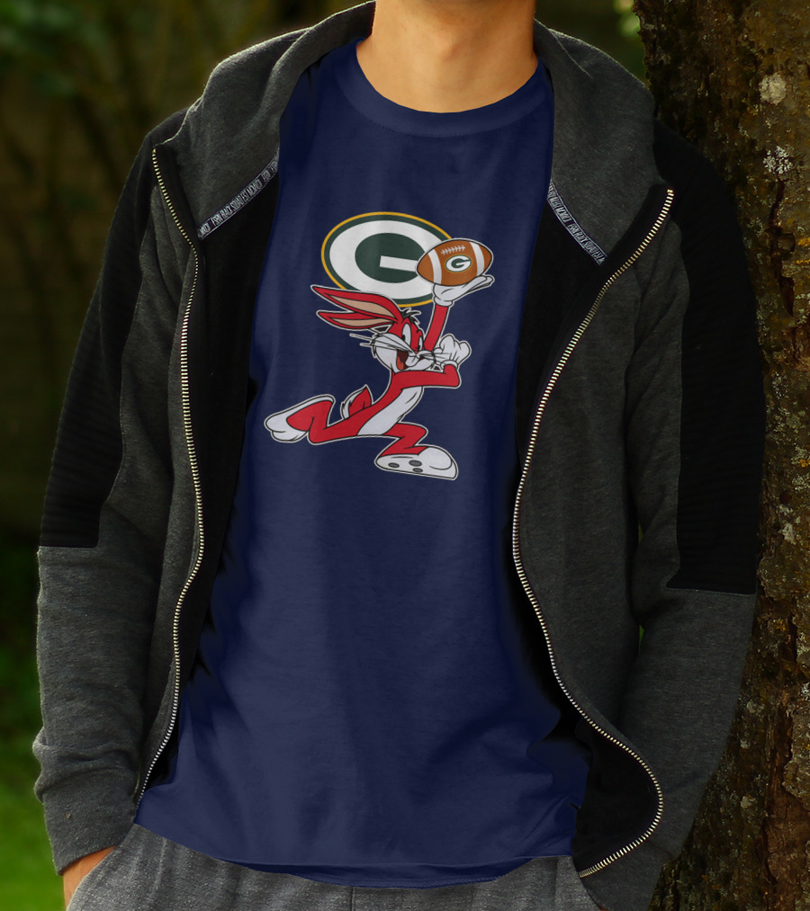 Green Bay Packers Bunny Football T-Shirt