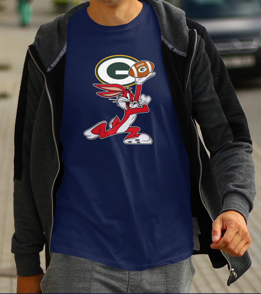 Green Bay Packers Bunny Football T-Shirt