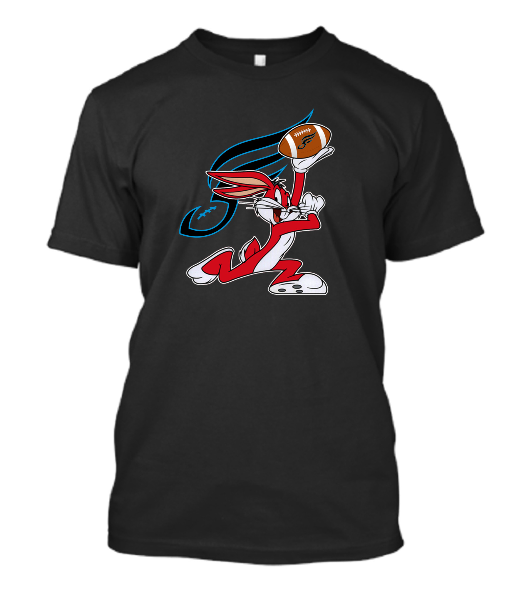 Philadelphia Soul Bunny Holding Football Icon With Looney Character T-Shirt