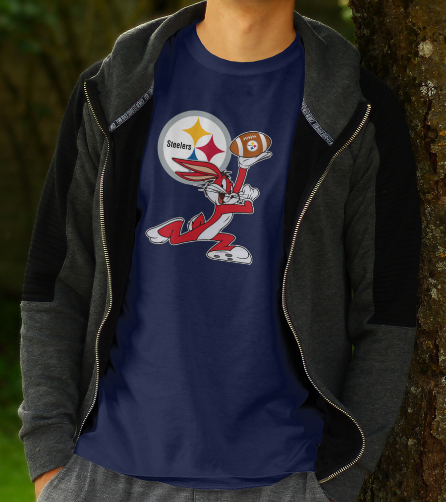 Pittsburgh Steelers Bunny Football T-Shirt