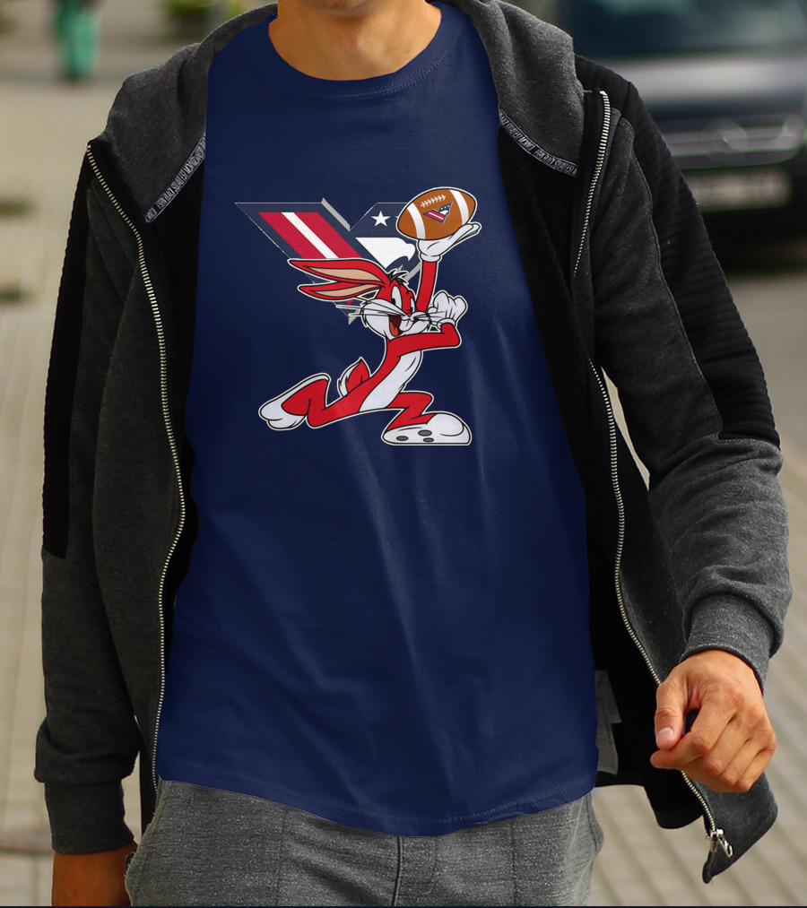 Bugs Bunny Washington Valor Chiefs Football Crossover T-Shirt