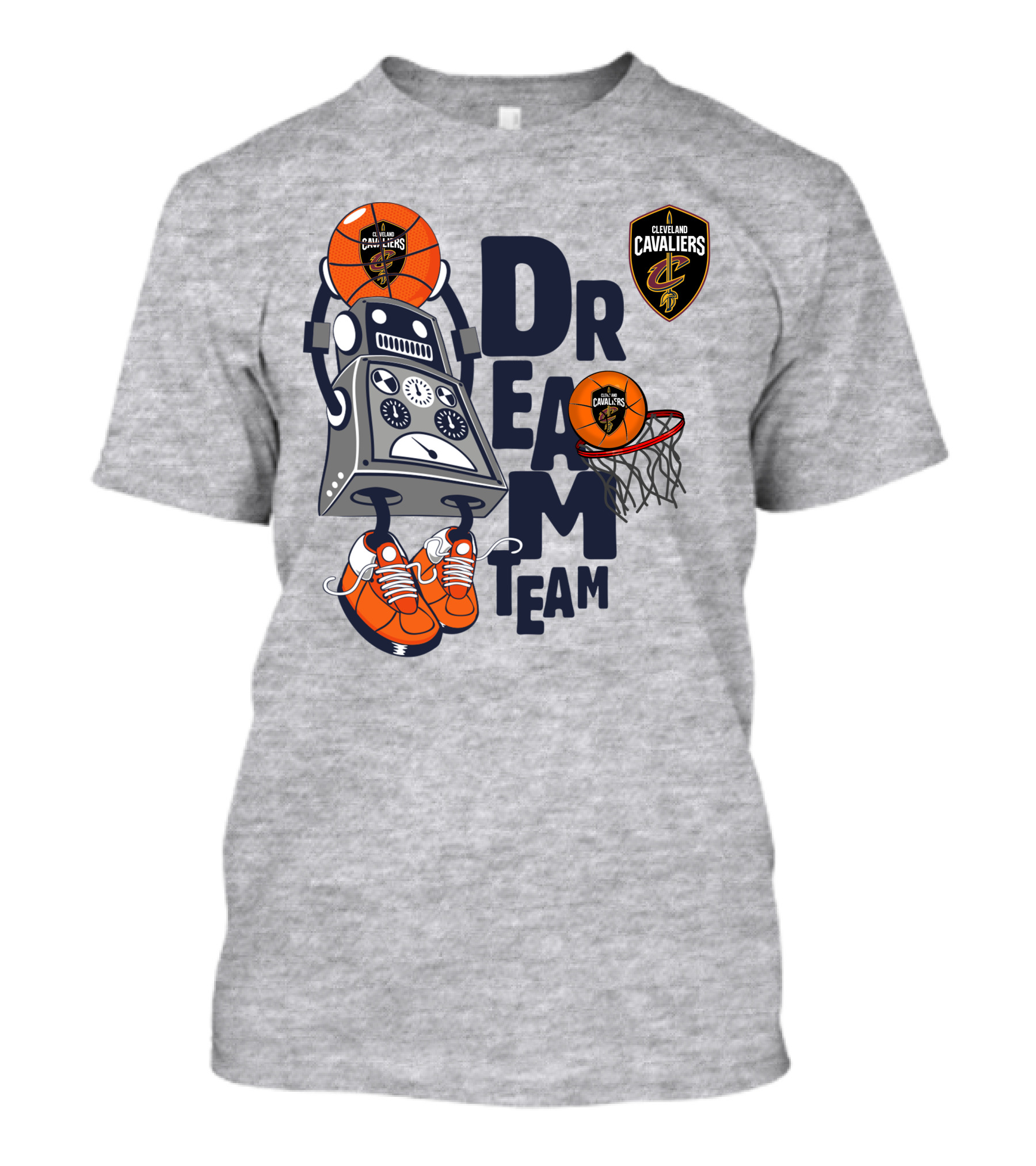 Cleveland Cavaliers Basketball Robot Dream Team T-Shirt