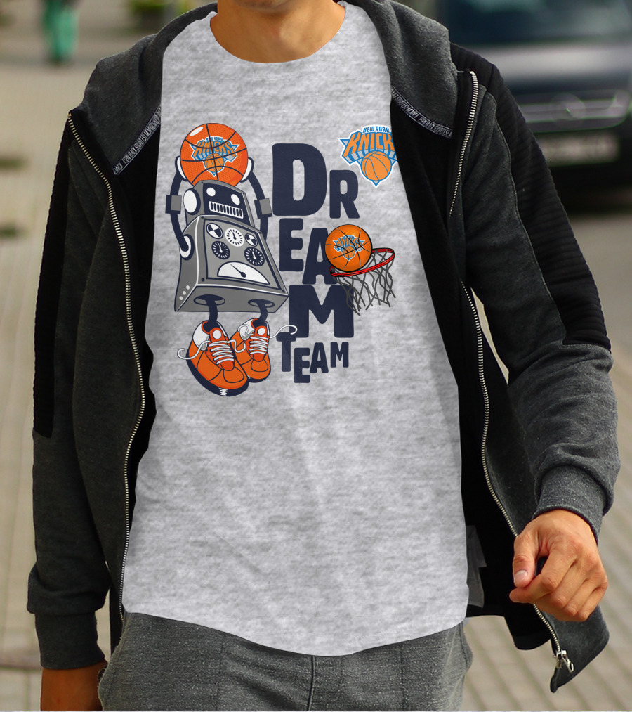 New York Knicks Dream Team Robot Basketball Players T-Shirt