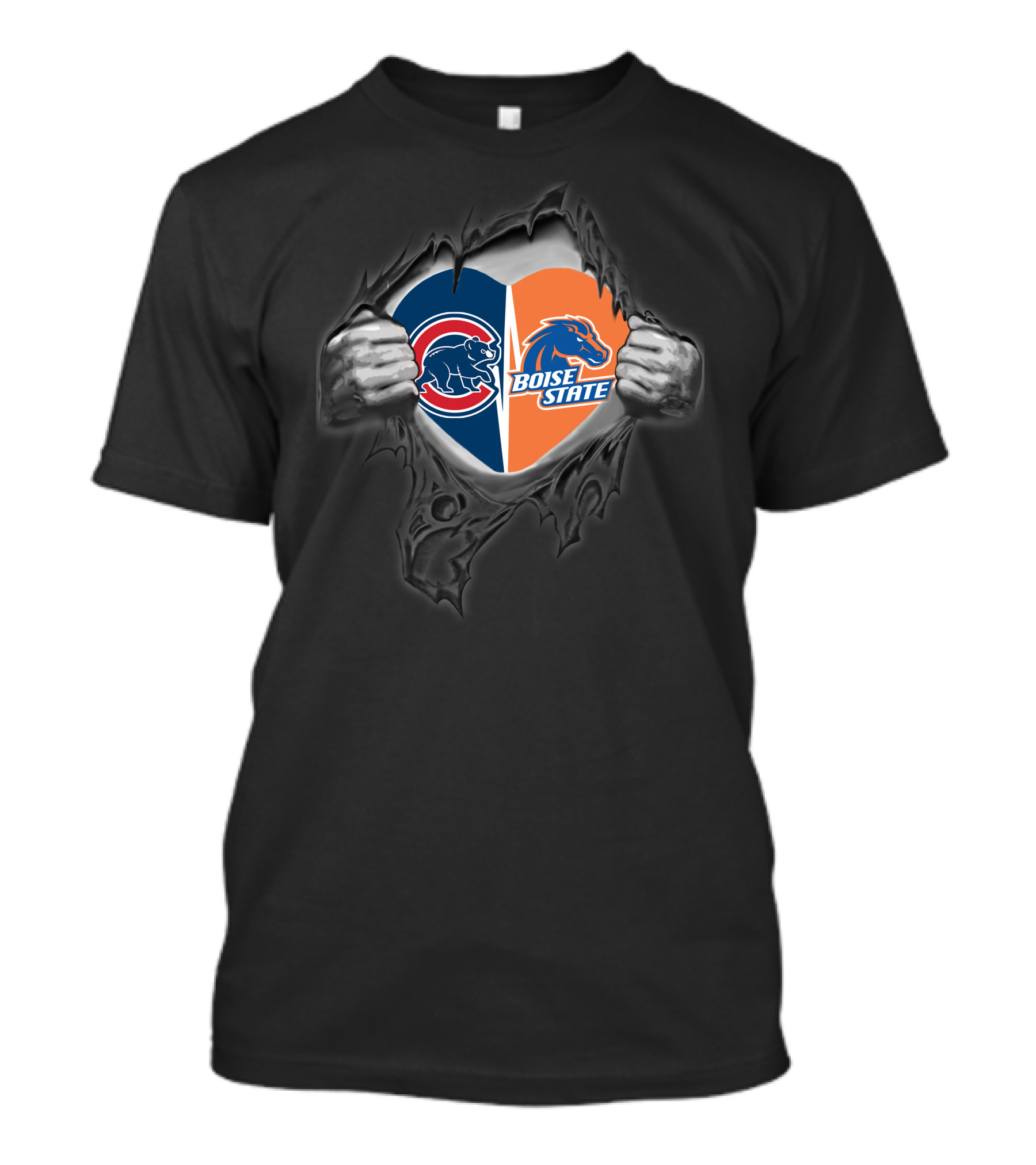 Cubs Boise State Broncos Heart T-Shirt