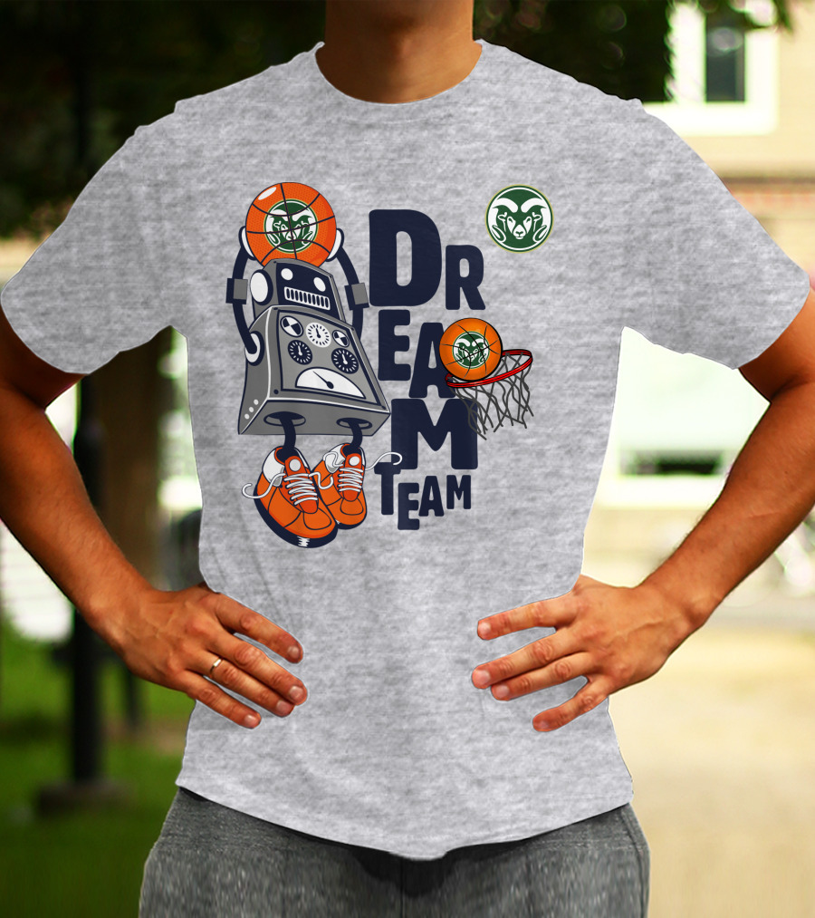 Colorado State Rams Dream Team Robot Basketball T-Shirt