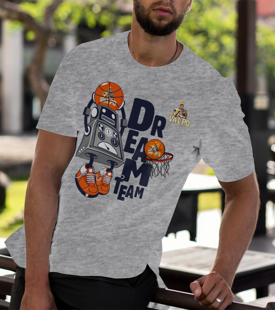 Valpo Basketball Robot Dream Team Knight T-Shirt