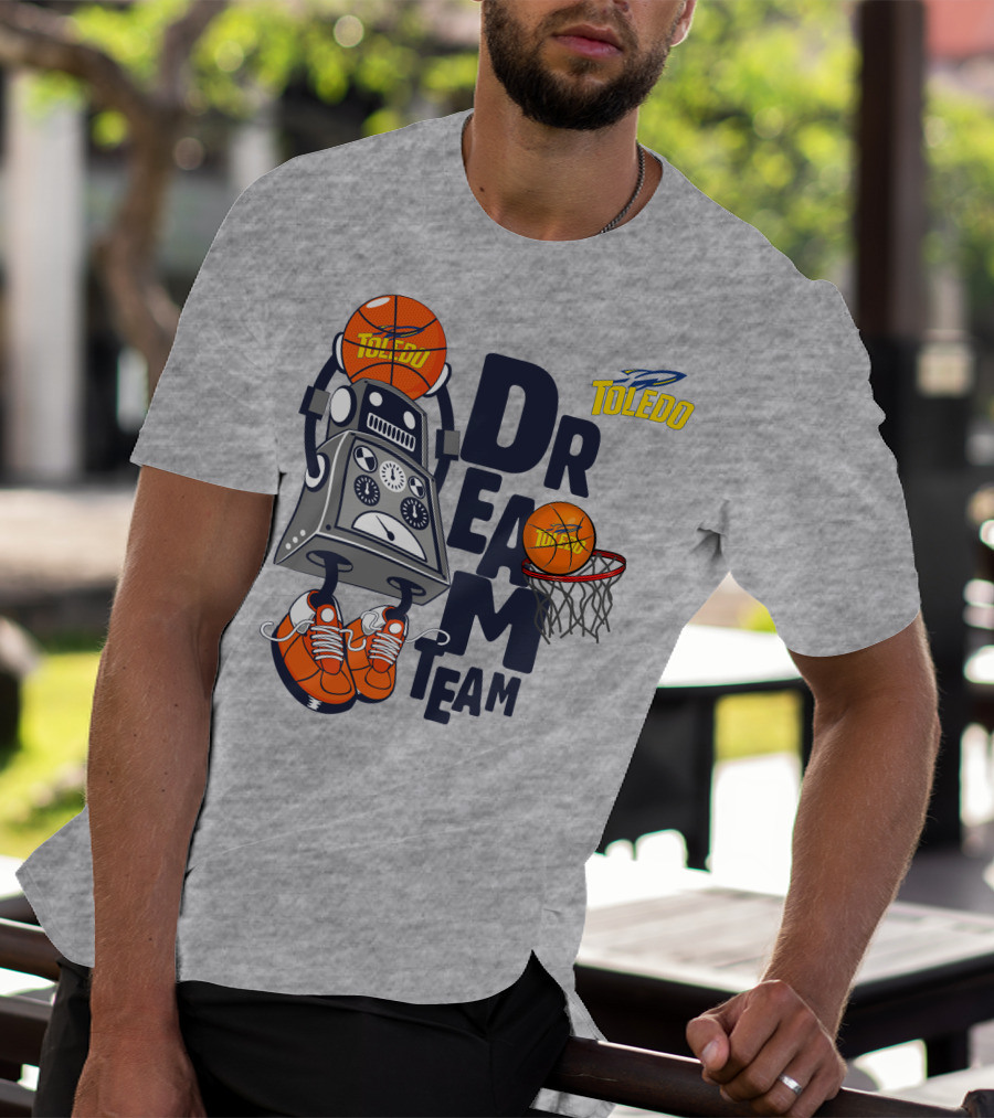 Toledo Rockets Basketball Robot Dream Team T-Shirt