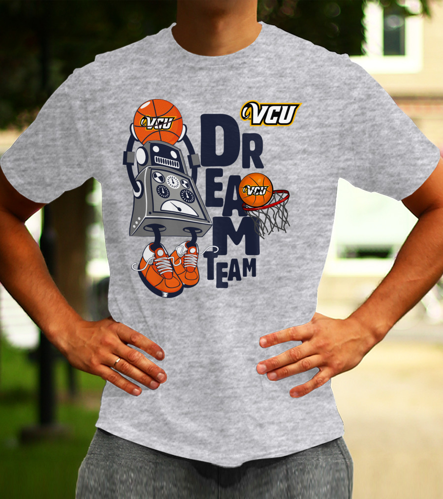 Vcu Rams Basketball Robot Dream Team T-Shirt