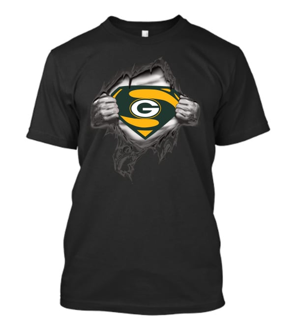 Green Bay Packers Superman Emblem Hero T-Shirt