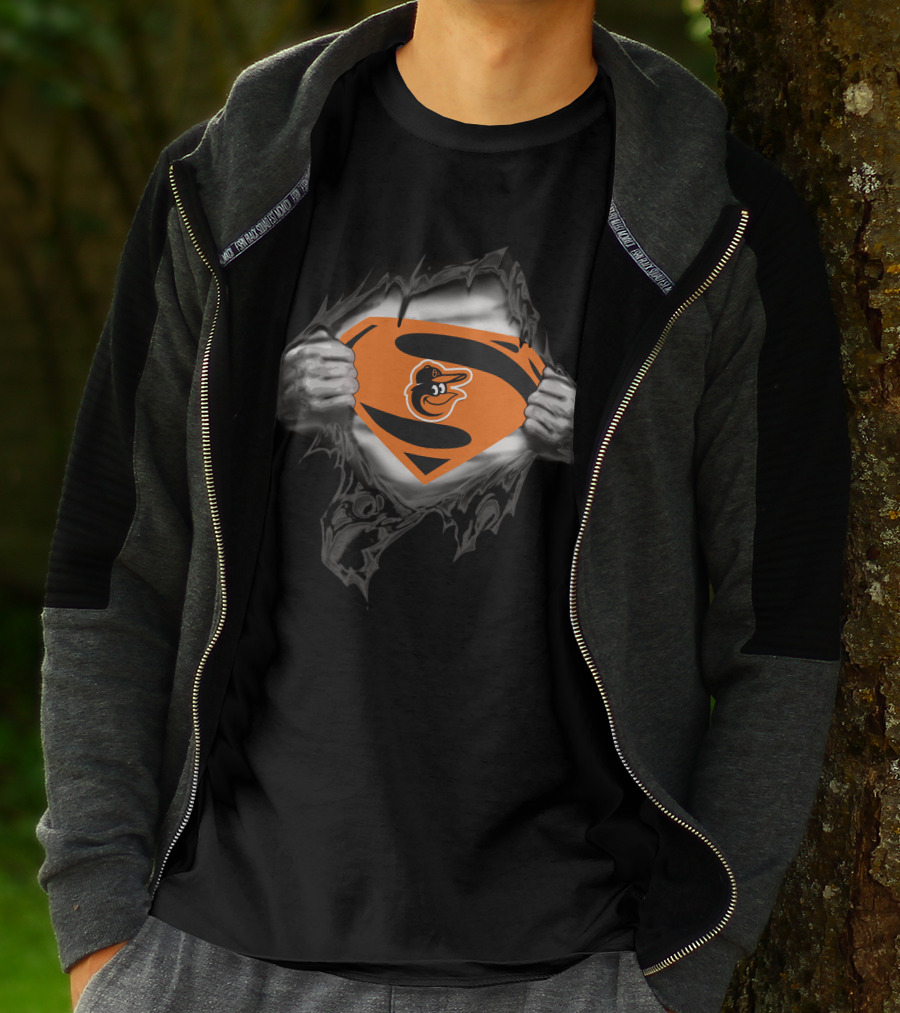Orioles Superman Logo Baltimore Orioles T-Shirt