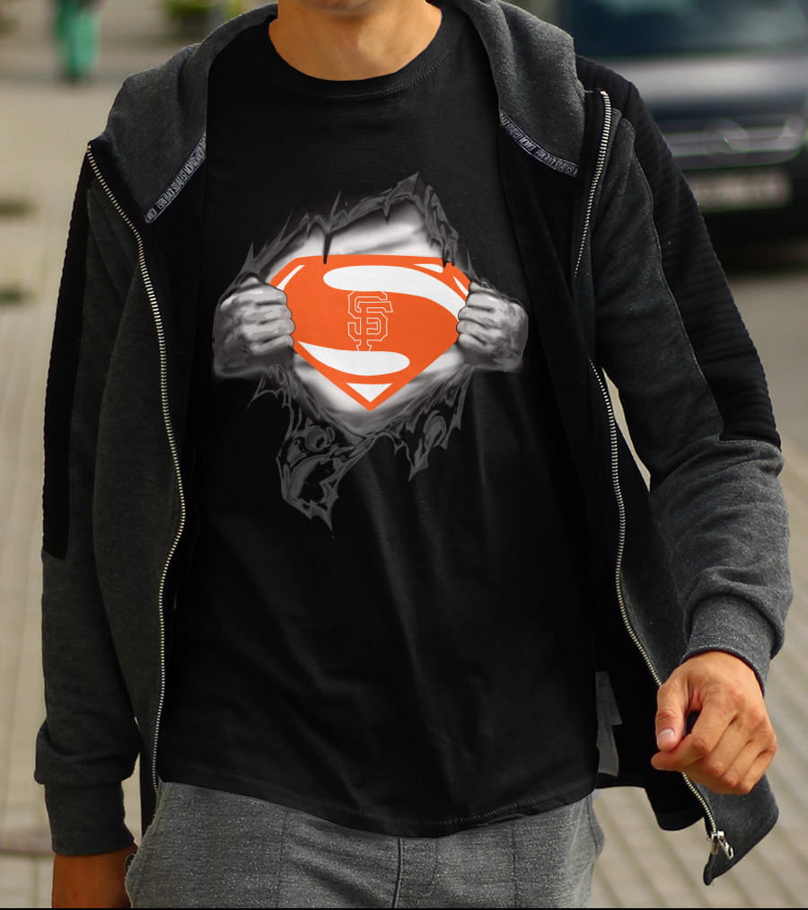 San Francisco Giants Superman Logo Emblem T-Shirt