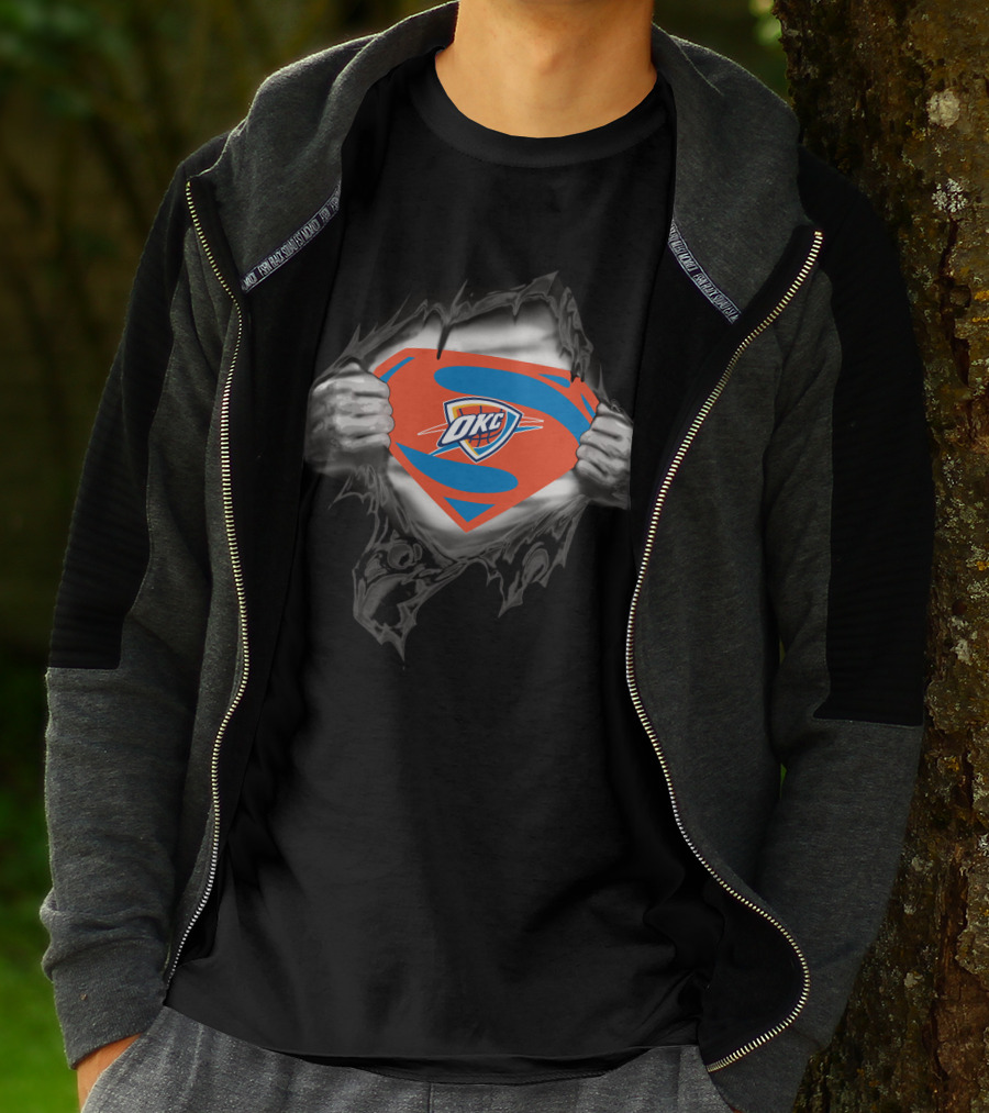 Oklahoma City Thunder OKC Superhero T-Shirt