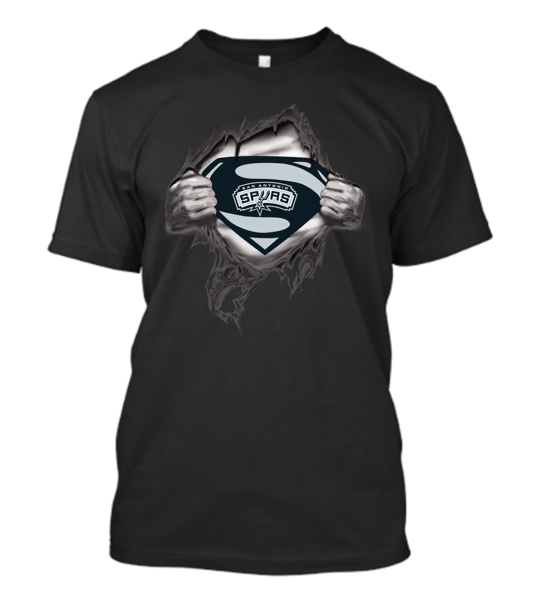 San Antonio Spurs Superman Logo In Superhero Symbol T-Shirt