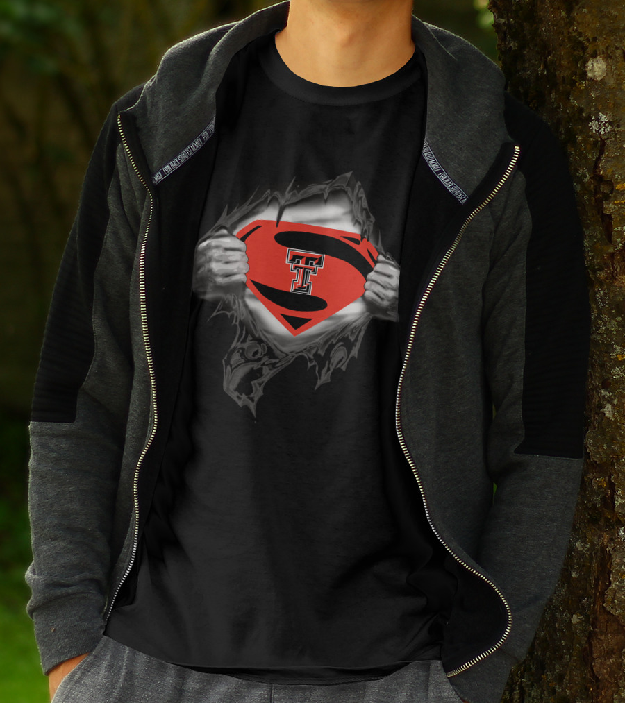 Texas Tech Superman Logo T-Shirt