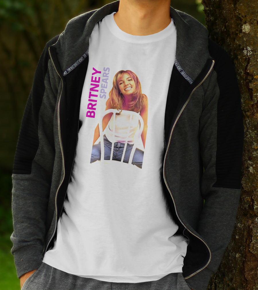 Britney Spears Iconic Sitting Pose With Chair T-Shirt