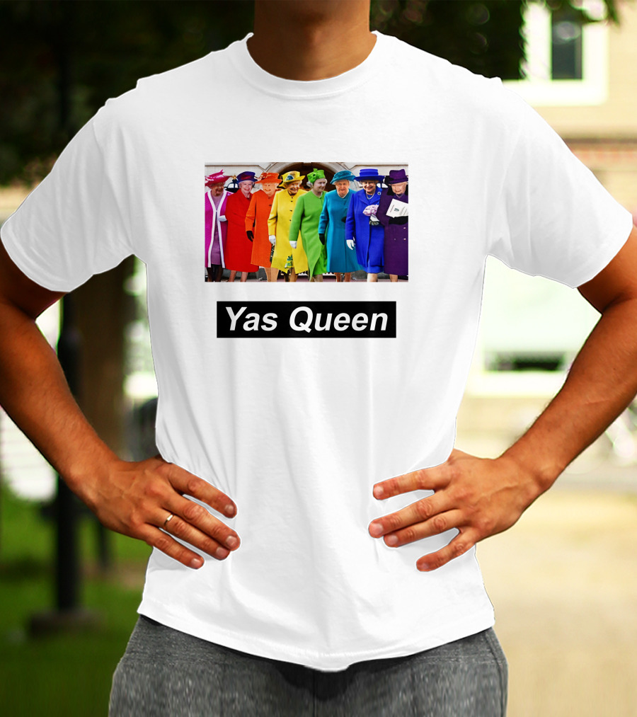 Yas Queen Rainbow Fashion T-Shirt