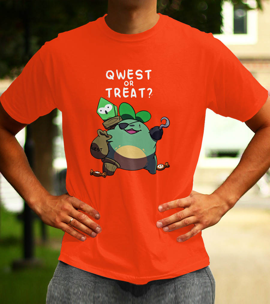 Qwest Or Treat Halloween Quest Sprout Pirate Hook Candy T-Shirt