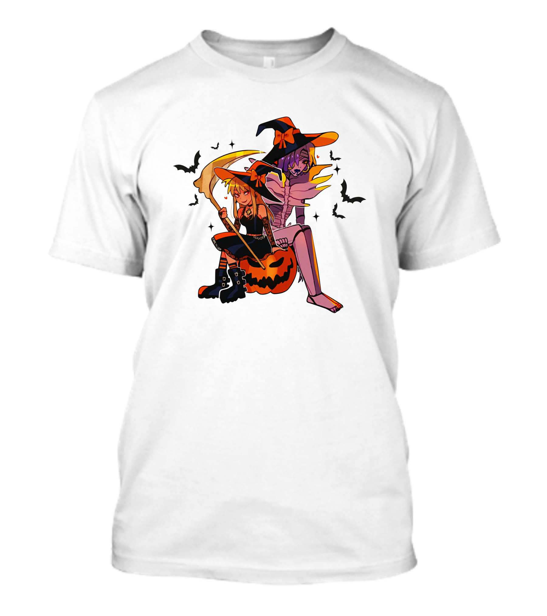 Huyandere Deathnote Halloween Gfs Witch Pumpkin Bats T-Shirt