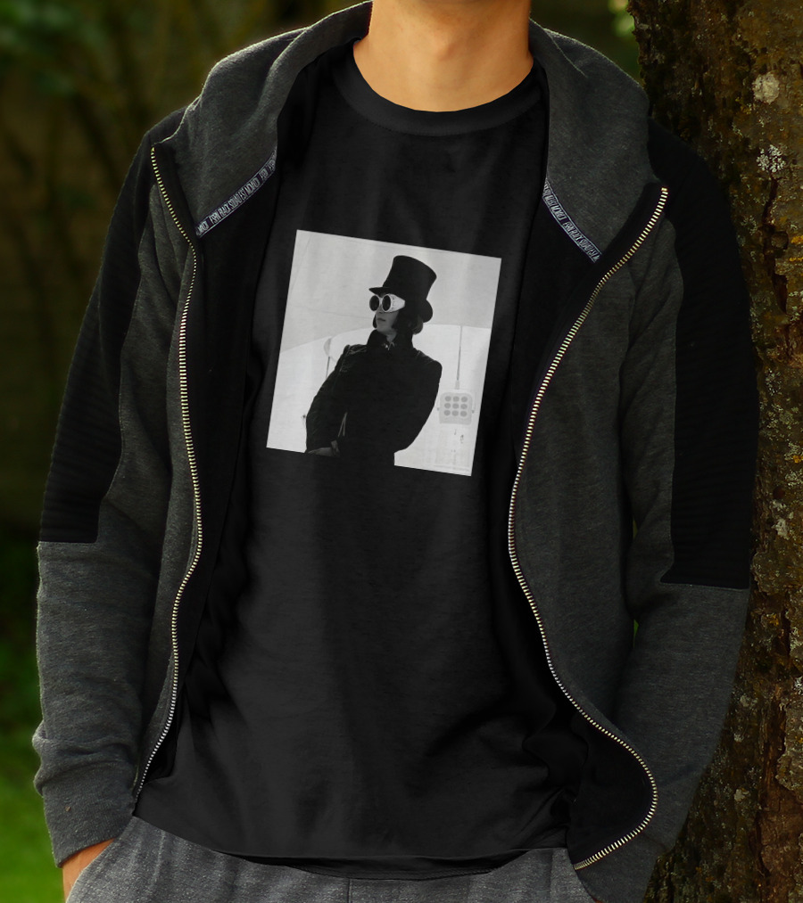 Badr Hari Willy Wonka Black And White Top Hat Sunglasses T-Shirt