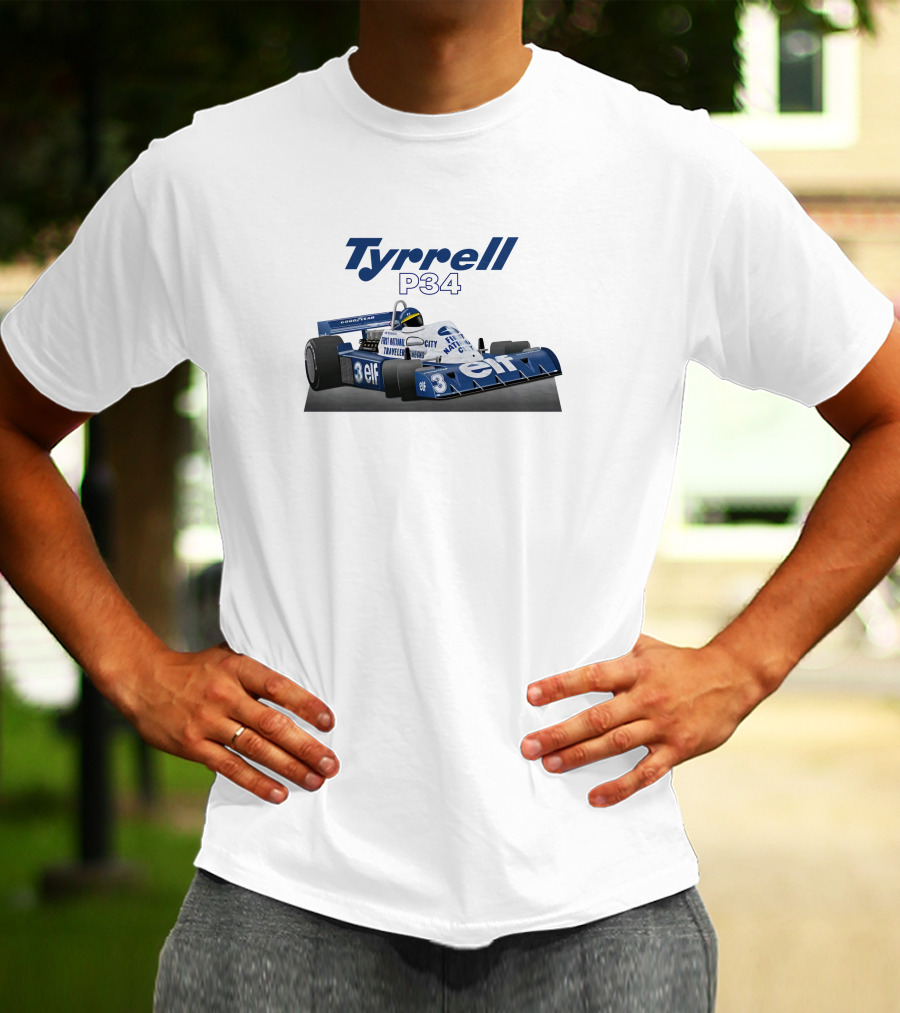Tyrrell P34 Elf Racing Car Motor Sport Magazine 1977 T-Shirt