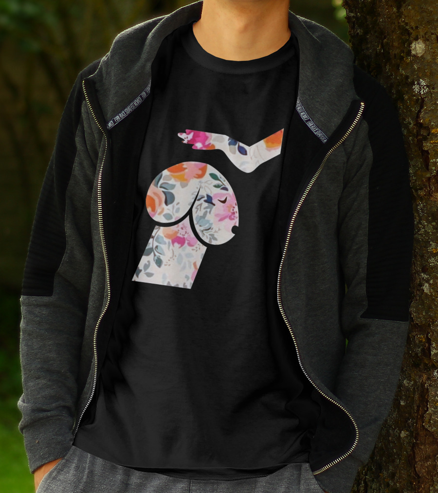 A Perfect Dog Lovers Floral T-Shirt