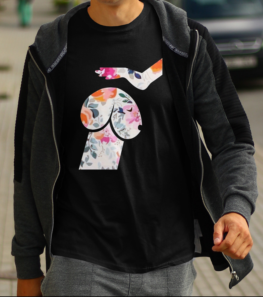 A Perfect Dog Lovers Floral T-Shirt