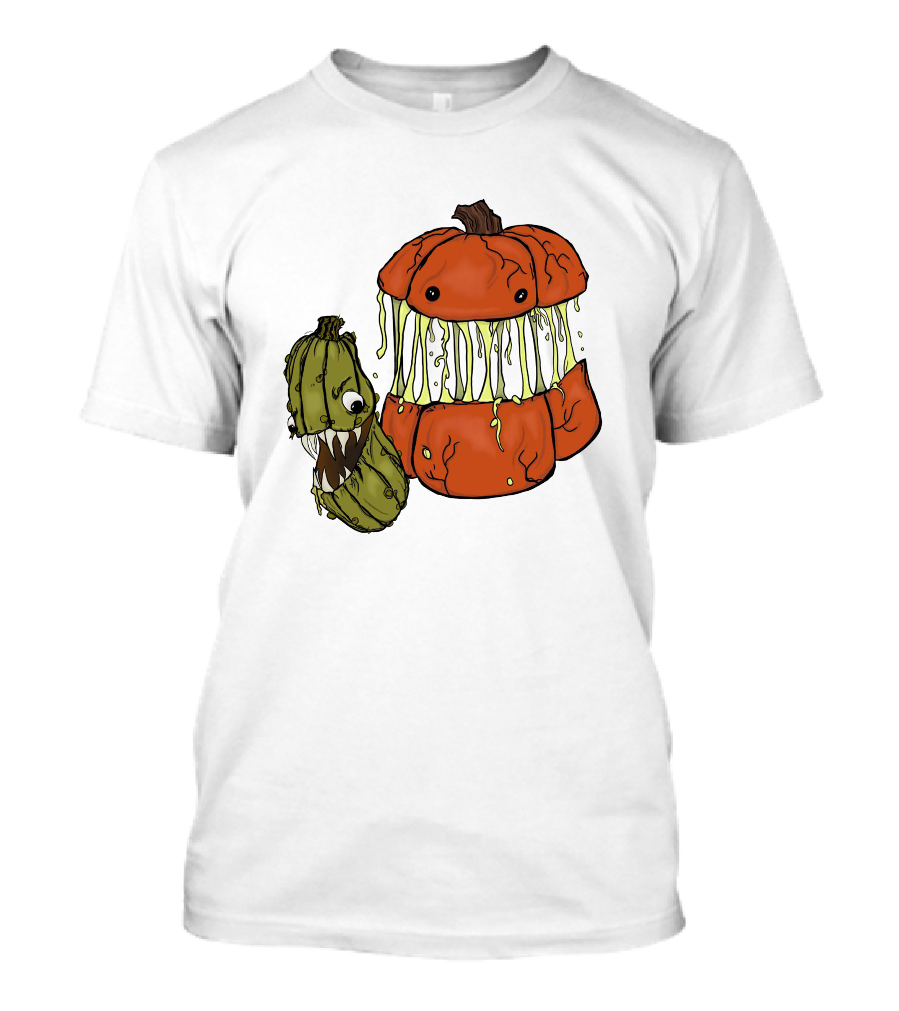 Megan Garner Spooky Art Drop Oh My Gourd Pumpkin Creature T-Shirt