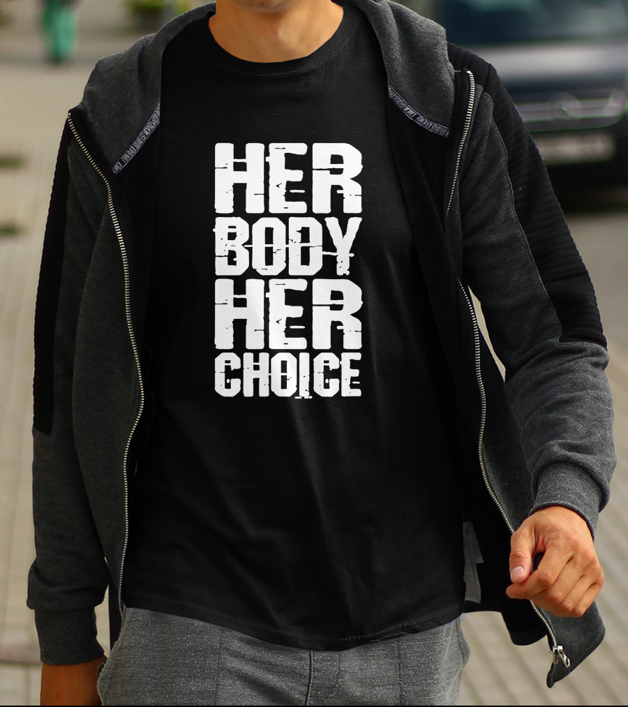 David Weissman Dave Bautista Her Body Her Choice Text T-Shirt