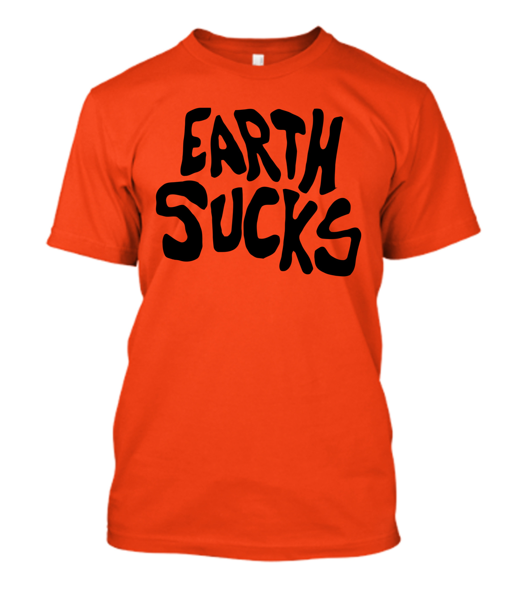 Kea Earth Sucks Earth Sucks Black Text T-Shirt