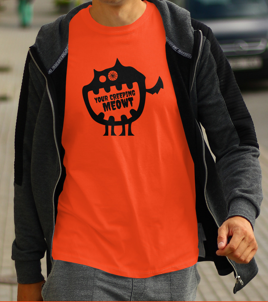 Funcky Designs Your Creeping Meowt Cat T-Shirt