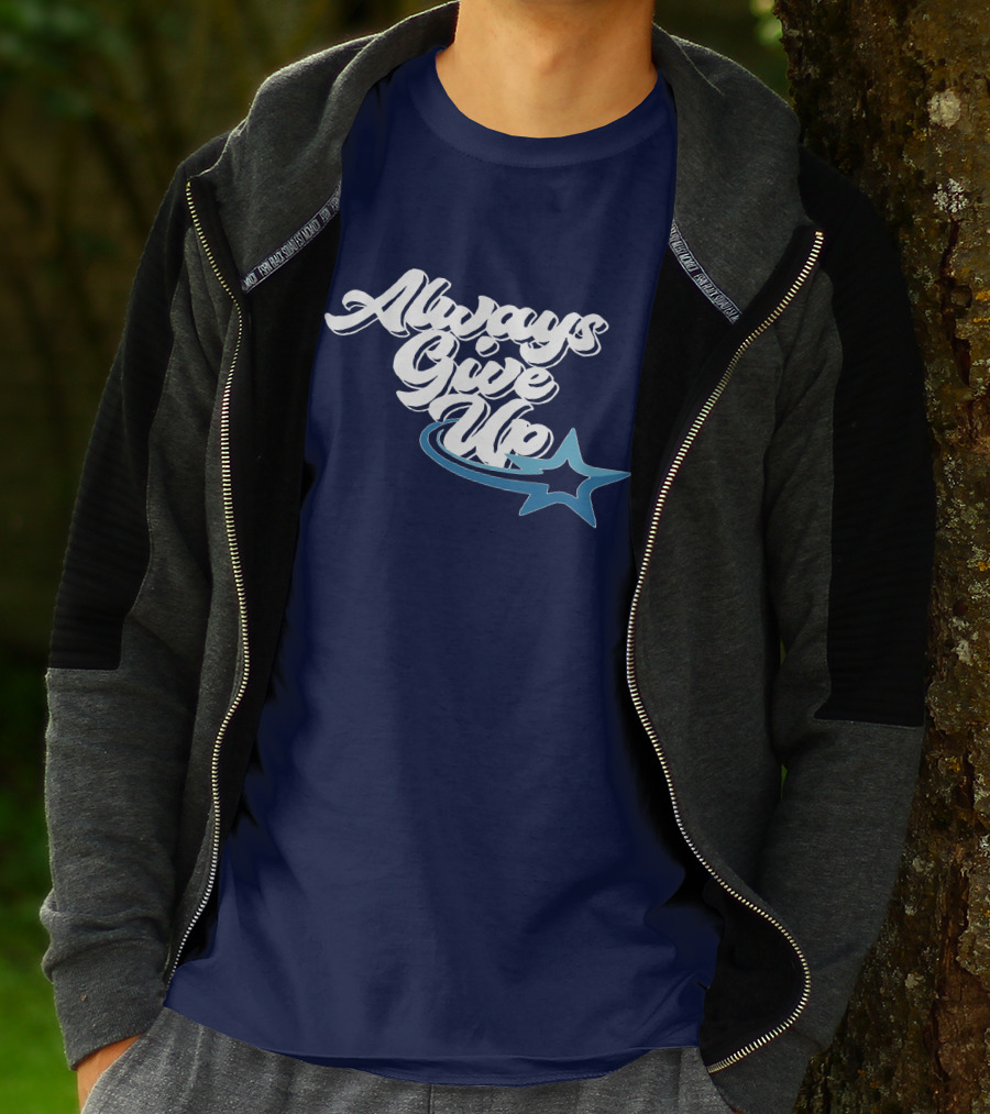 Always Give Up Star Swoosh T-Shirt