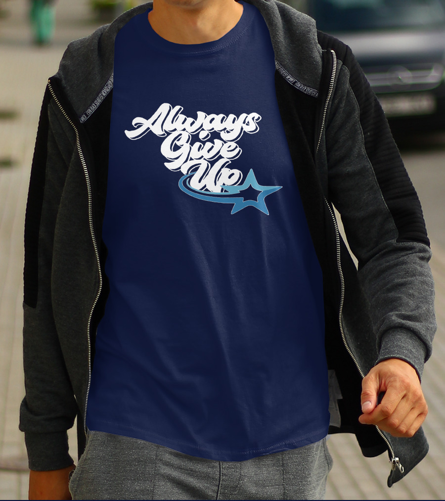 Always Give Up Star Swoosh T-Shirt