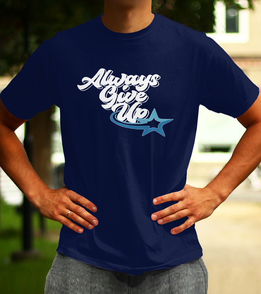 Always Give Up Star Swoosh T-Shirt