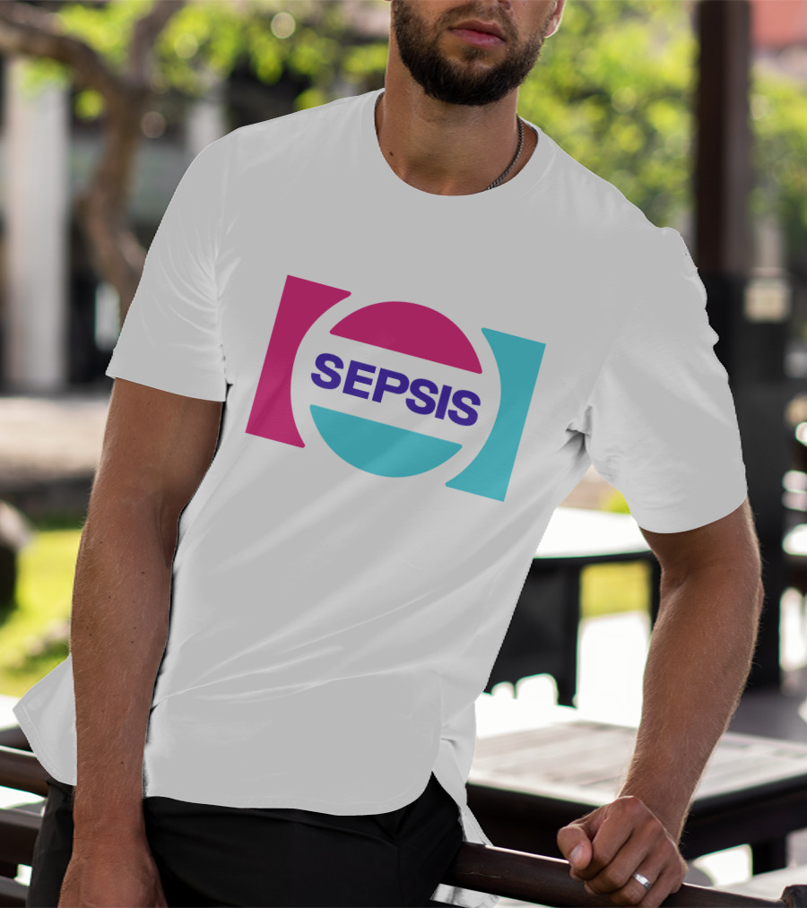 Pander Store Mechazawa Sepsis Logo Circular Colorful T-Shirt