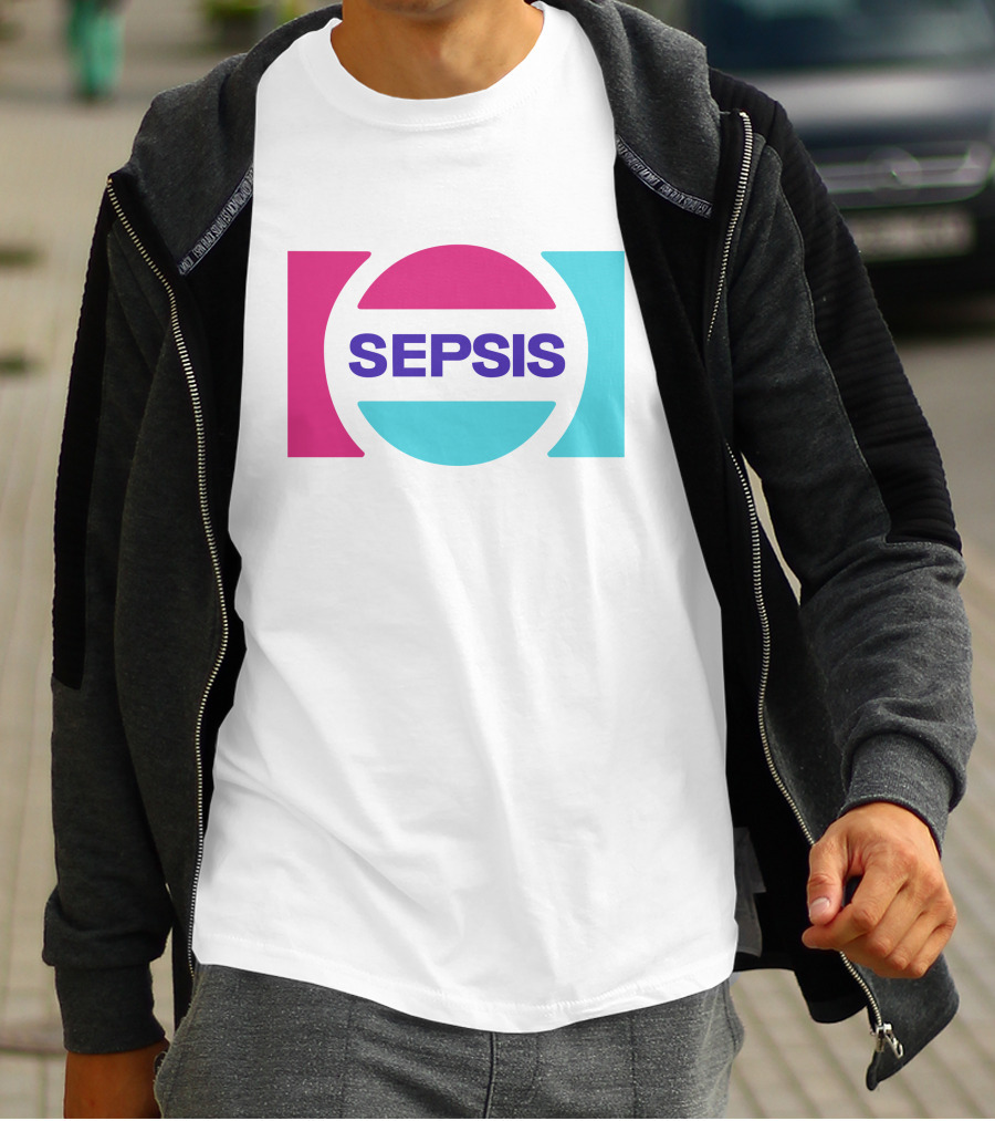 Pander Store Mechazawa Sepsis Logo Circular Colorful T-Shirt