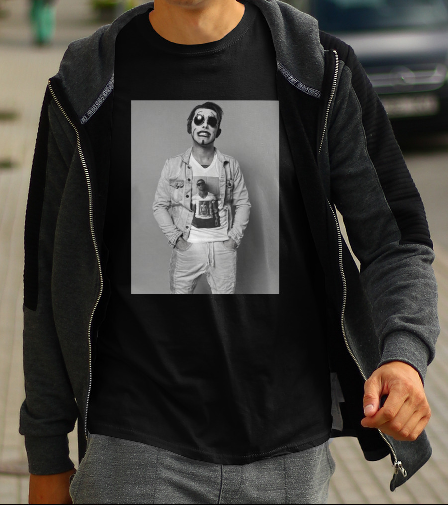 Danhausen NYCC Good Friends Black And White Denim Style With Face Paint T-Shirt