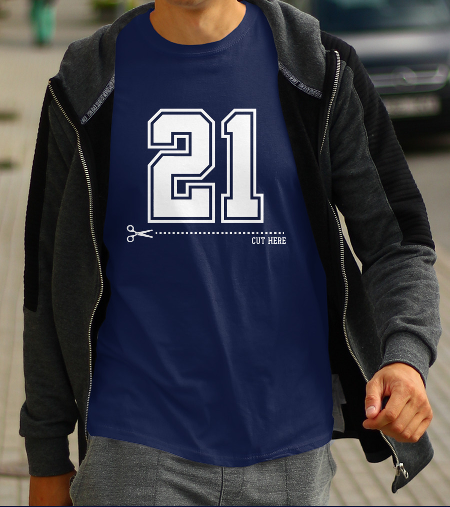 Cowboys Nation Twisted Gorilla 21 Cut Here T-Shirt