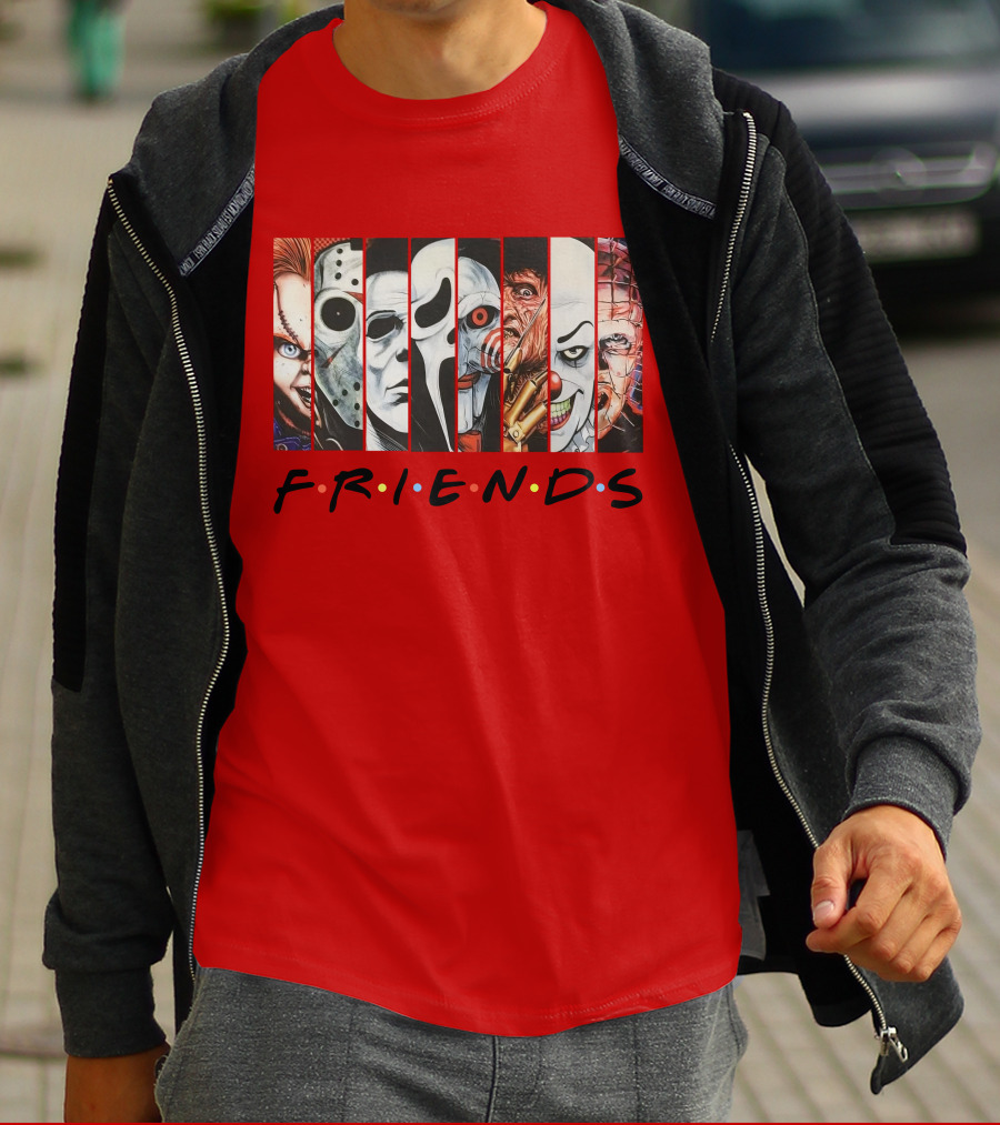 Uncle Rjs Spanish Oreo Friends Horror Icons Ensemble T-Shirt