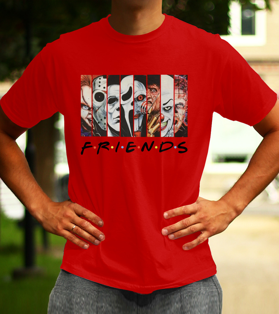 Uncle Rjs Spanish Oreo Friends Horror Icons Ensemble T-Shirt