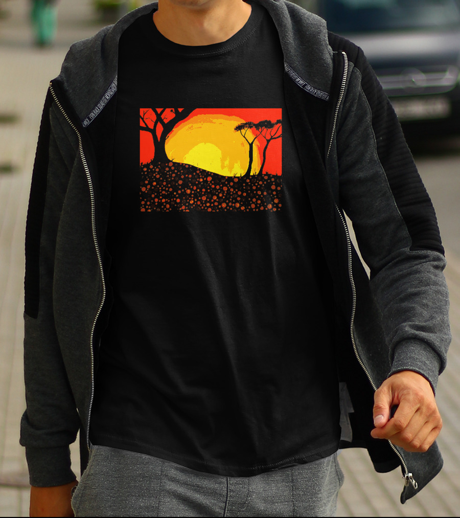Digitees Ngunnawal Sunset Art Landscape Mr Ngunnawal Ar Maple Ngunnawalart4 T-Shirt
