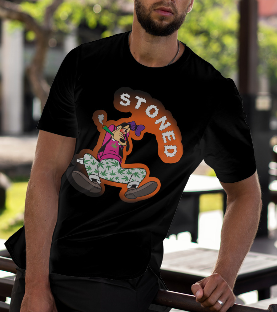STONED GOOFY Cannabis Leaf Pants Smoke T-Shirt