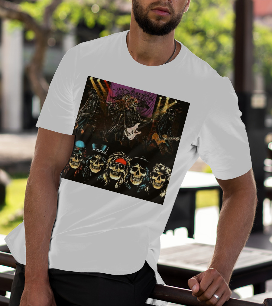 Guns N' Roses Live Skull Band T-Shirt