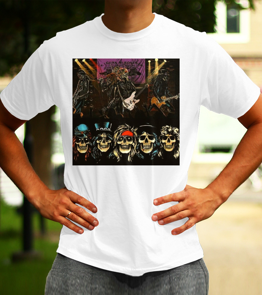 Guns N' Roses Live Skull Band T-Shirt