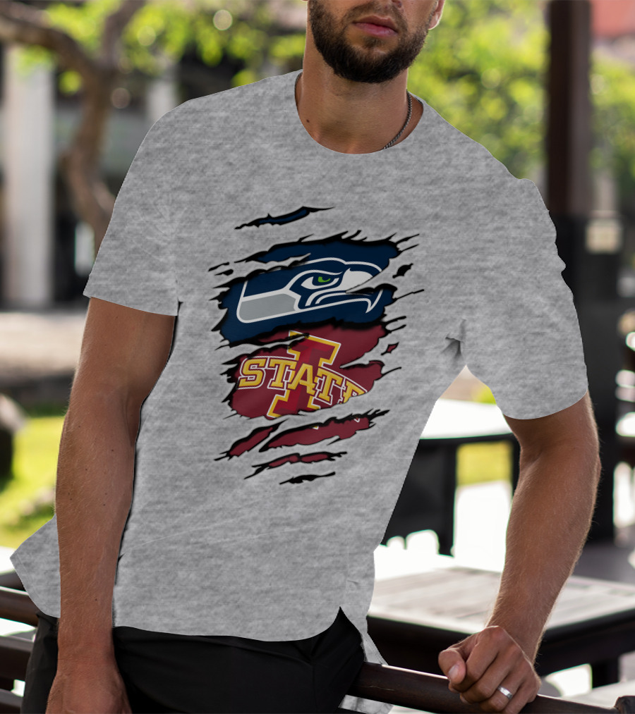 Seahawks Iowa State Cyclones Dual Loyalty T-Shirt