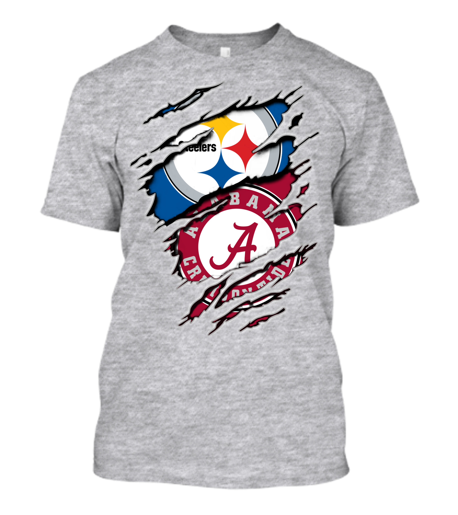 Alabama Crimson Tide Steelers Layered T-Shirt