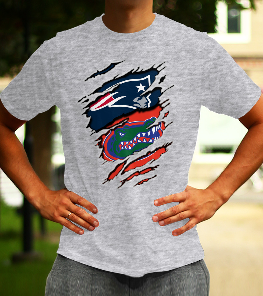 Patriots Gators Claw Marks T-Shirt
