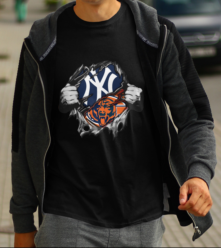Yankees Bears Logo Fusion T-Shirt