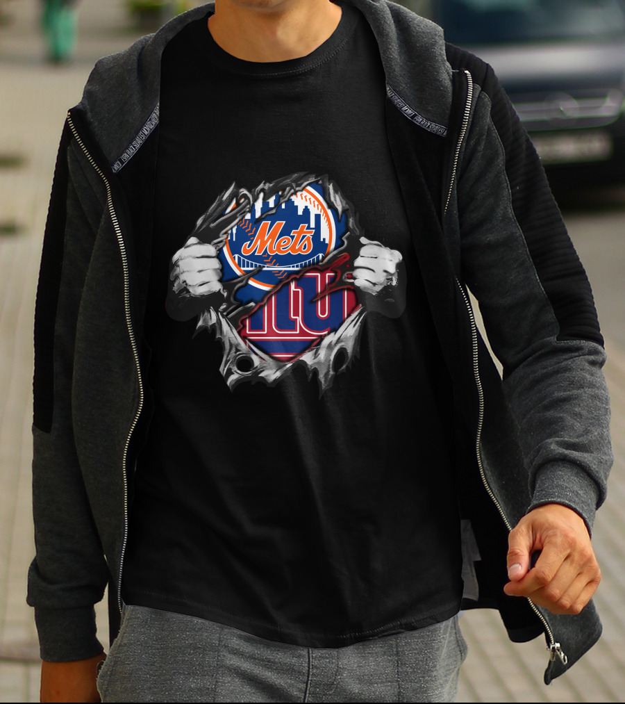 Mets Giants Logo Tear Effect T-Shirt
